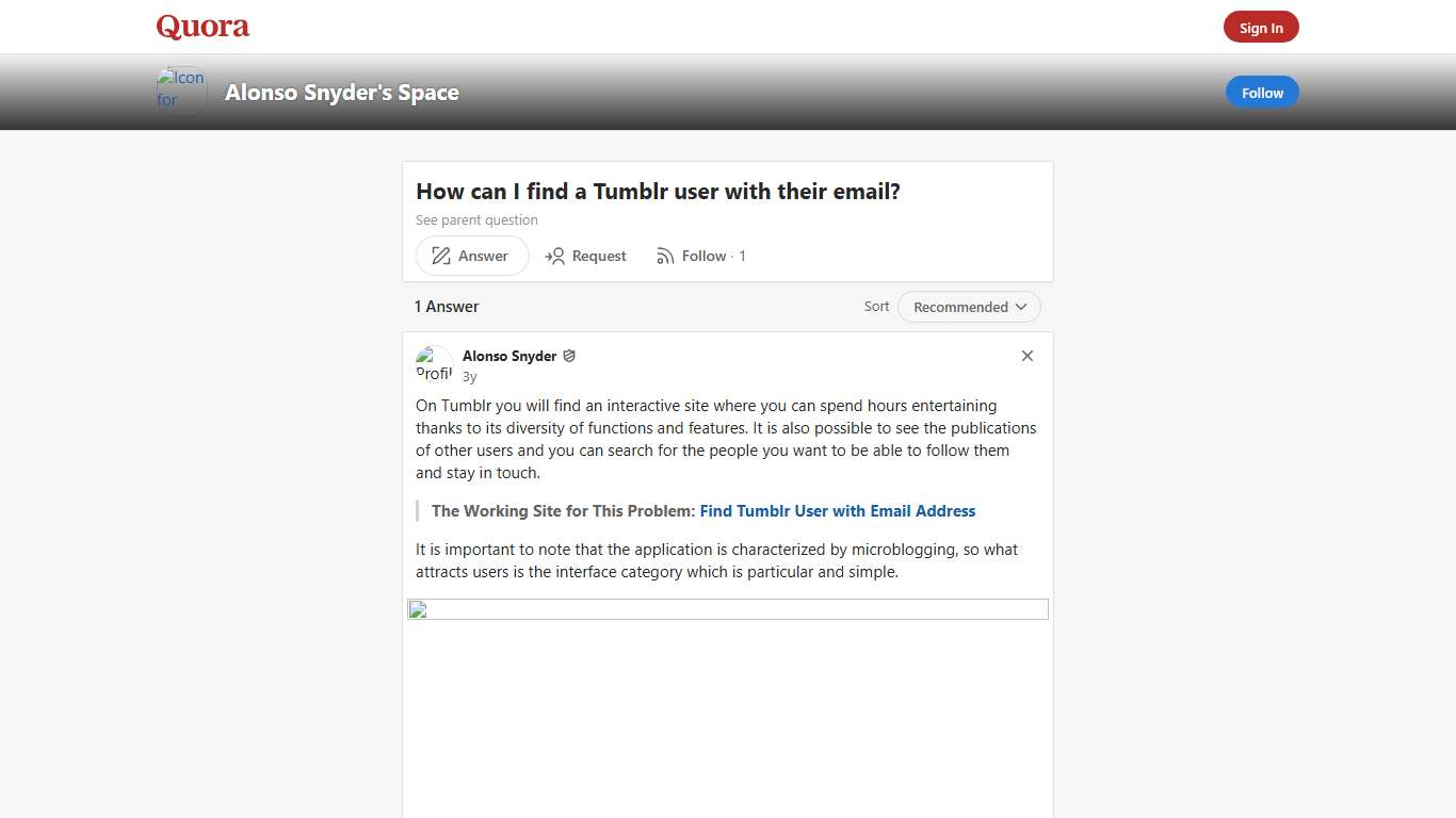 How to find a Tumblr user with their email - Alonso Snyder's Space - Quora